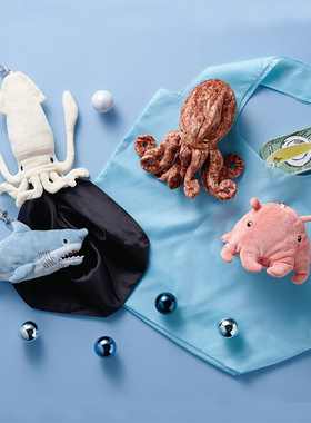 日本正版SETO CRAFT创意便携环保袋挂件可爱动物玩偶方便购物