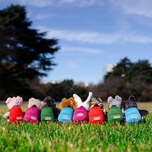 正品日版NICI联名限定outdoor背包毛绒挂件包饰雪纳瑞猩猩狼熊猪