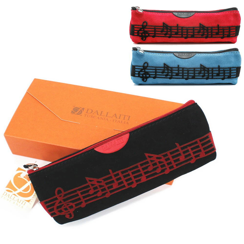 DALLAITI手工真皮音符笔袋