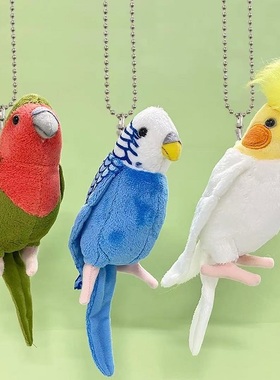 日本正版TAKEOFF鸟类玩偶挂件包配饰鹦鹉大嘴鸟猫头鹰雀火烈鸟