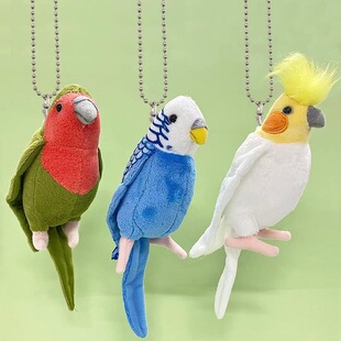 日本正版TAKEOFF鸟类玩偶挂件包配饰鹦鹉大嘴鸟猫头鹰雀火烈鸟