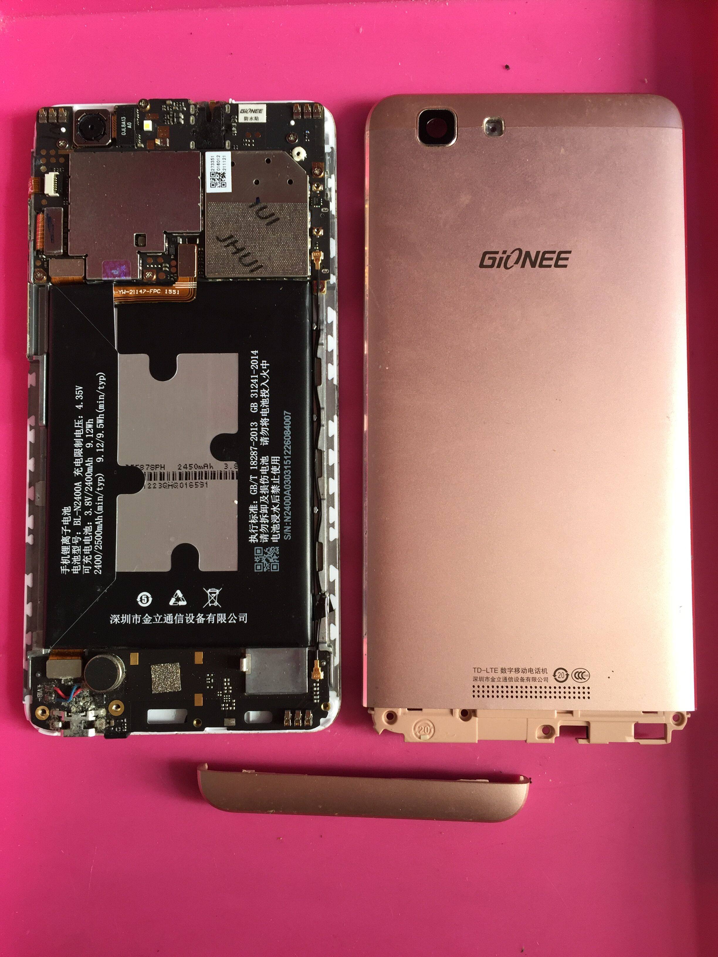 gionee 金立 f105 屏幕总成 触摸屏显示屏 主板 电池尾插小板2780