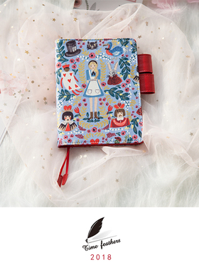 时羽手帐【艾丽丝】A6/A5余白五年记事笔记日记本手账本 hobo规格