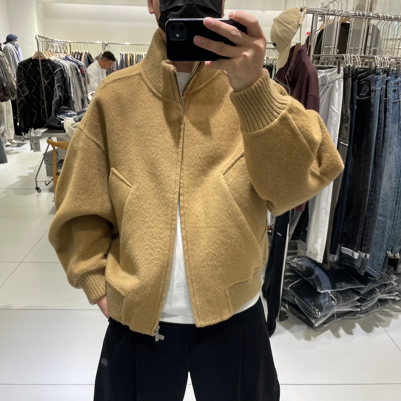 潮牌高端全纯羊毛呢大衣