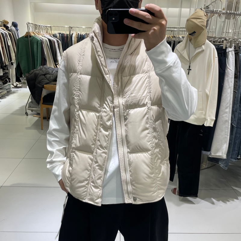 冬季男立领加厚羽绒马甲