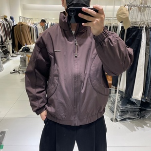 单目冬季 男潮牌宽松拼接立领加厚羽绒服户外休闲痞帅保暖外套 新款