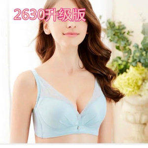 珠密琪无钢圈文胸2762中厚A杯小胸聚拢集中3排胸罩2630升级版内衣