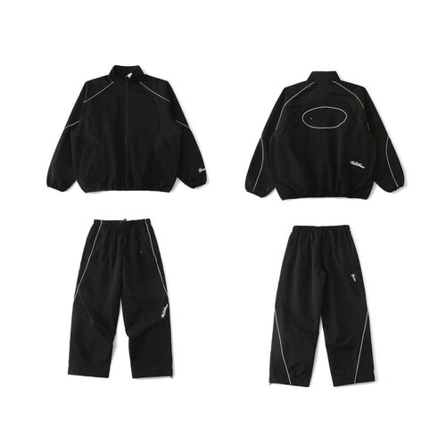 25ss Track Jacket 联名校服运动拉链刺绣夹克外套长裤套装男女款