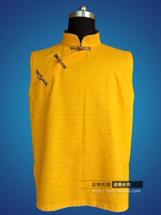 菩然喇嘛服装僧衣居士服棉麻大襟无袖衬衣