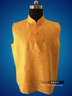 【包邮】喇嘛服立领背心喇嘛僧衣居士服人棉锦缎坎肩夹衣