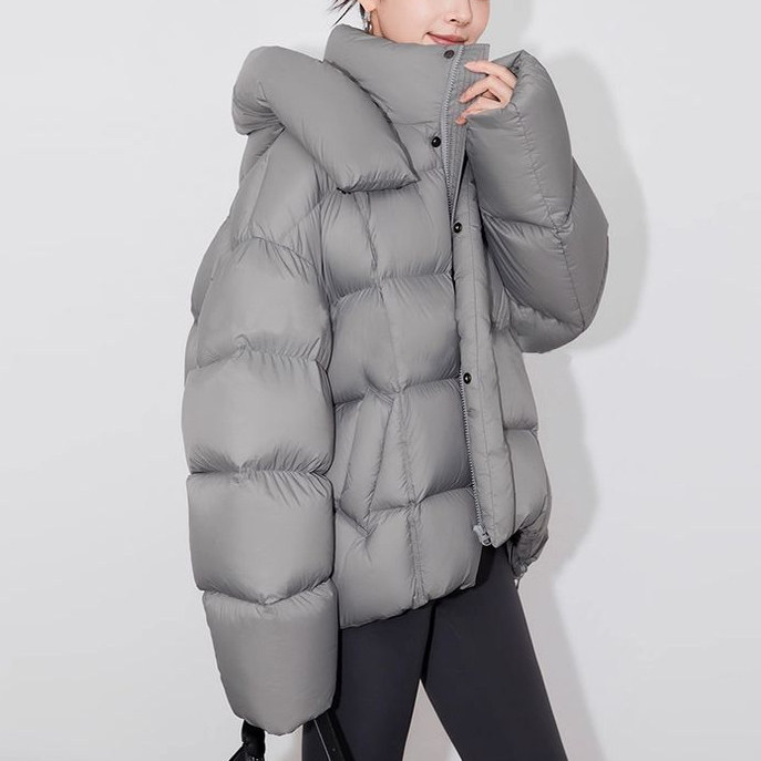 2025年云朵泡芙羽绒服女短常规款款立领加厚保暖宽松外套冬季新款,女装/女士精品,羽绒服,淘宝优惠券,粉丝福利购,淘宝优惠卷