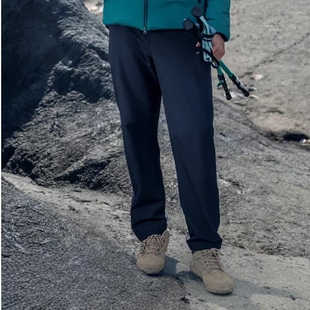 【暖盾】思凯乐户外软壳裤男女防风防水加绒保暖登山长裤F3906D25