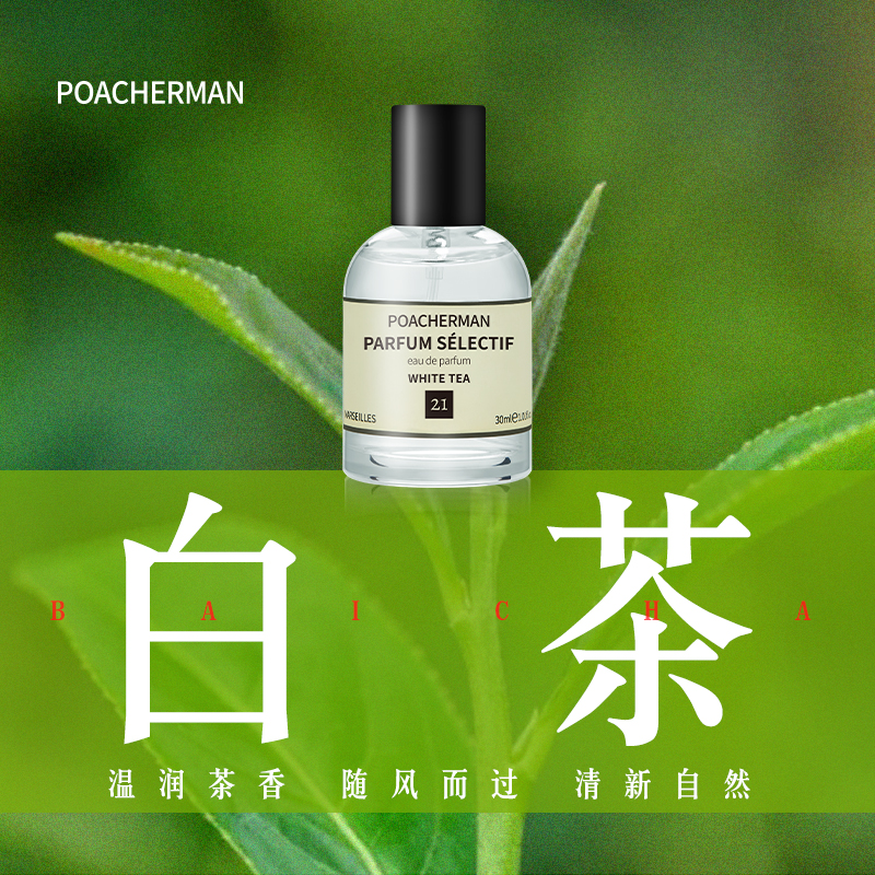 白茶香水 white tea白茶味茶叶味茶香清新淡雅淡香小众香水