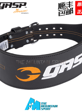 魔山体育 盖世璞Gasp Lifting Belt黑焰纯皮刺绣健美训练腰带舒适