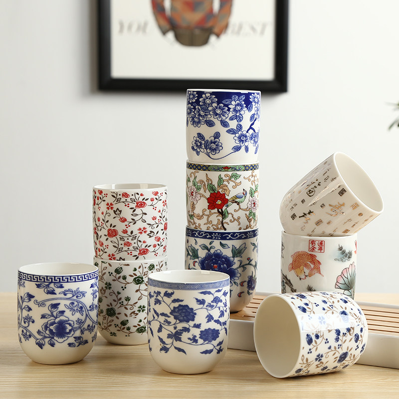 0茶杯陶瓷大号日式餐厅复古家用