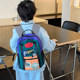 幼儿园儿童宝宝研学可爱卡通书包男女童外出游玩潮酷拼色双肩背包
