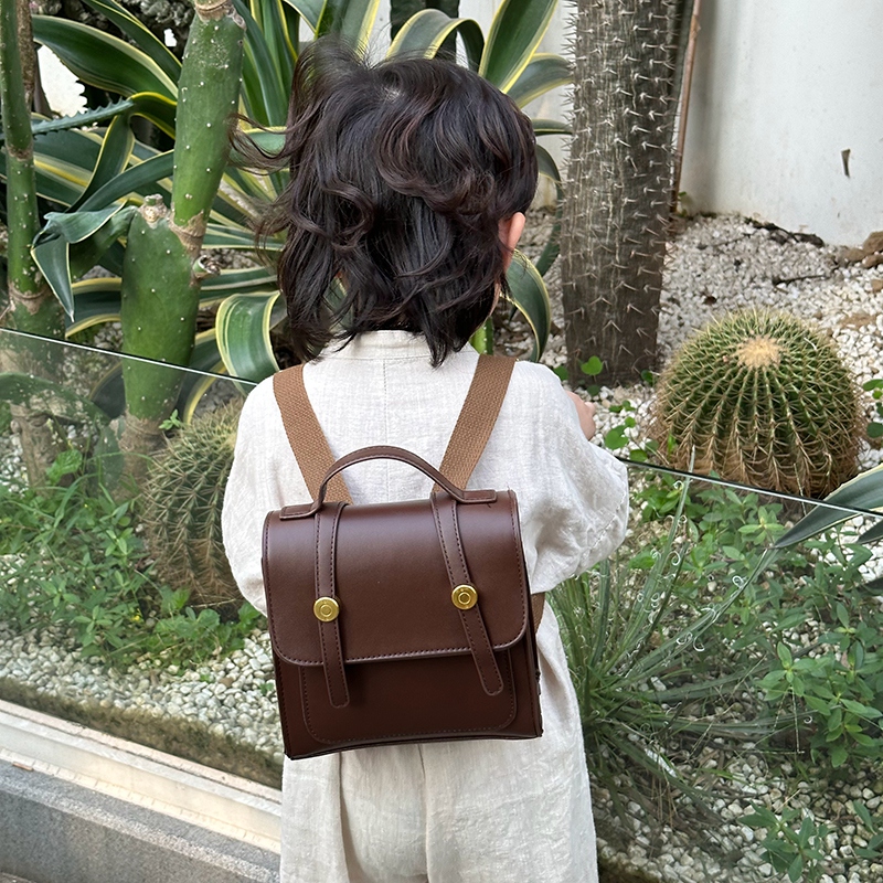 儿童韩版高颜值耐脏清新公文小书包幼儿园日系男童女童迷你双肩包