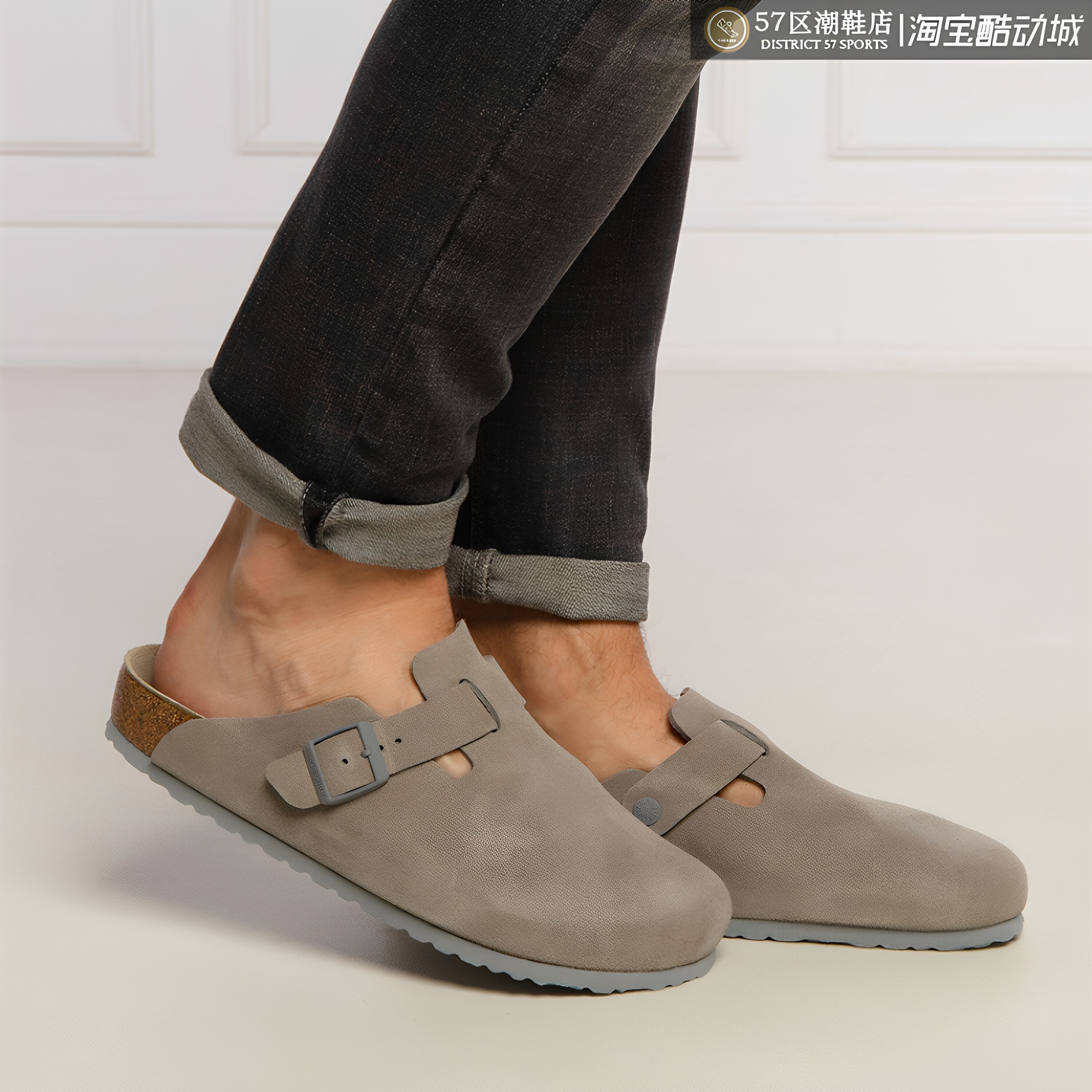 Birkenstock Boston 勃肯德国产时尚百搭包头拖鞋 1020549 常规版