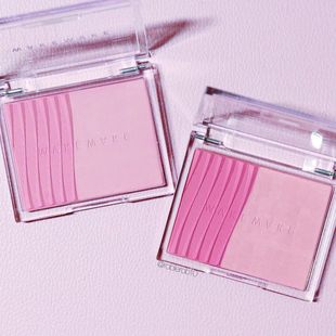 清仓wakemake双色腮红sheer layering dual blusher 微闪哑光