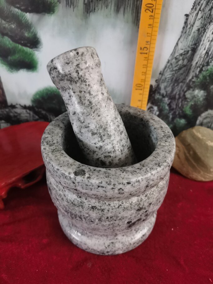 特价天然石材雕刻泰山蒜窝子蒜臼 天然石材雕刻纯手工雕刻多用途