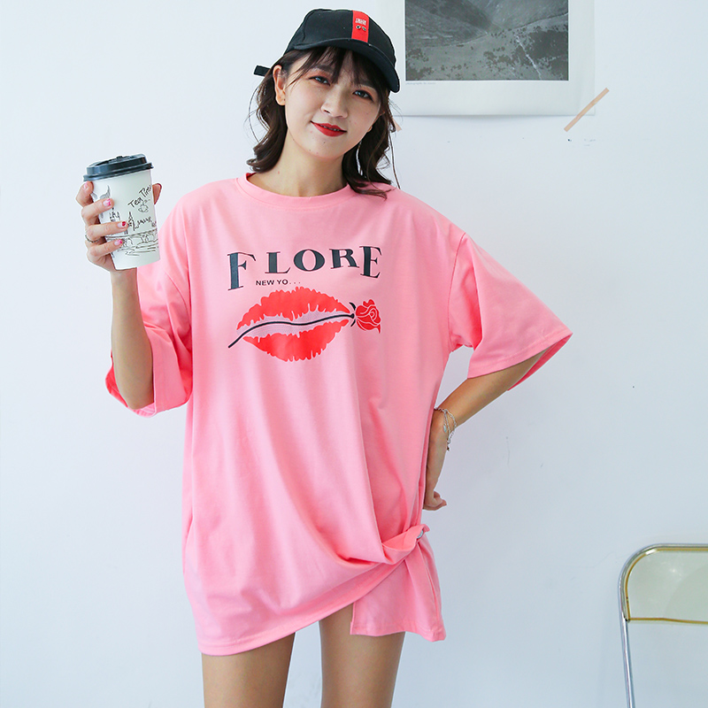 Real shot cotton net red same summer t-shirt female short sleeve cotton collar loose size Korean half sleeve slim fashion