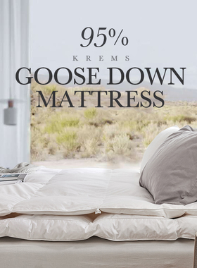 北美喜来登五星酒店款白鹅绒羽绒床垫软垫床褥酒店加厚双层鹅绒垫