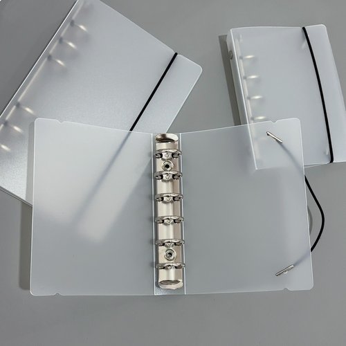 活页本壳PP磨砂半透明A6A7M5