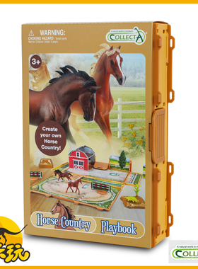 英国CollectA我你他迷你马城书玩具套装A1217农场模型2025新品PVC