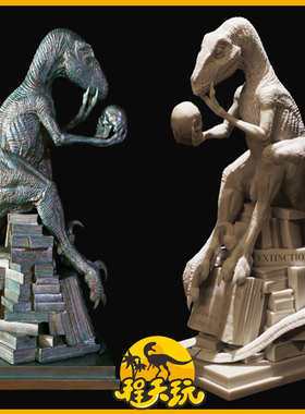 REBOR灭绝哲学迅猛龙侏罗纪恐龙全球限定版REBOR博物系列雕像模型