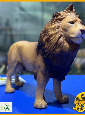 英国CollectA我你他非洲雄狮88782 仿真草原野生动物模型玩具教具