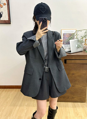 高级感休闲西装外套女欧洲站西服