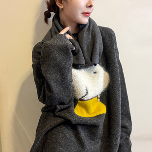 毛衣打底衫 重工刺绣细羊毛针织衫 欧货女装 新款 潮 女欧洲站2025冬装