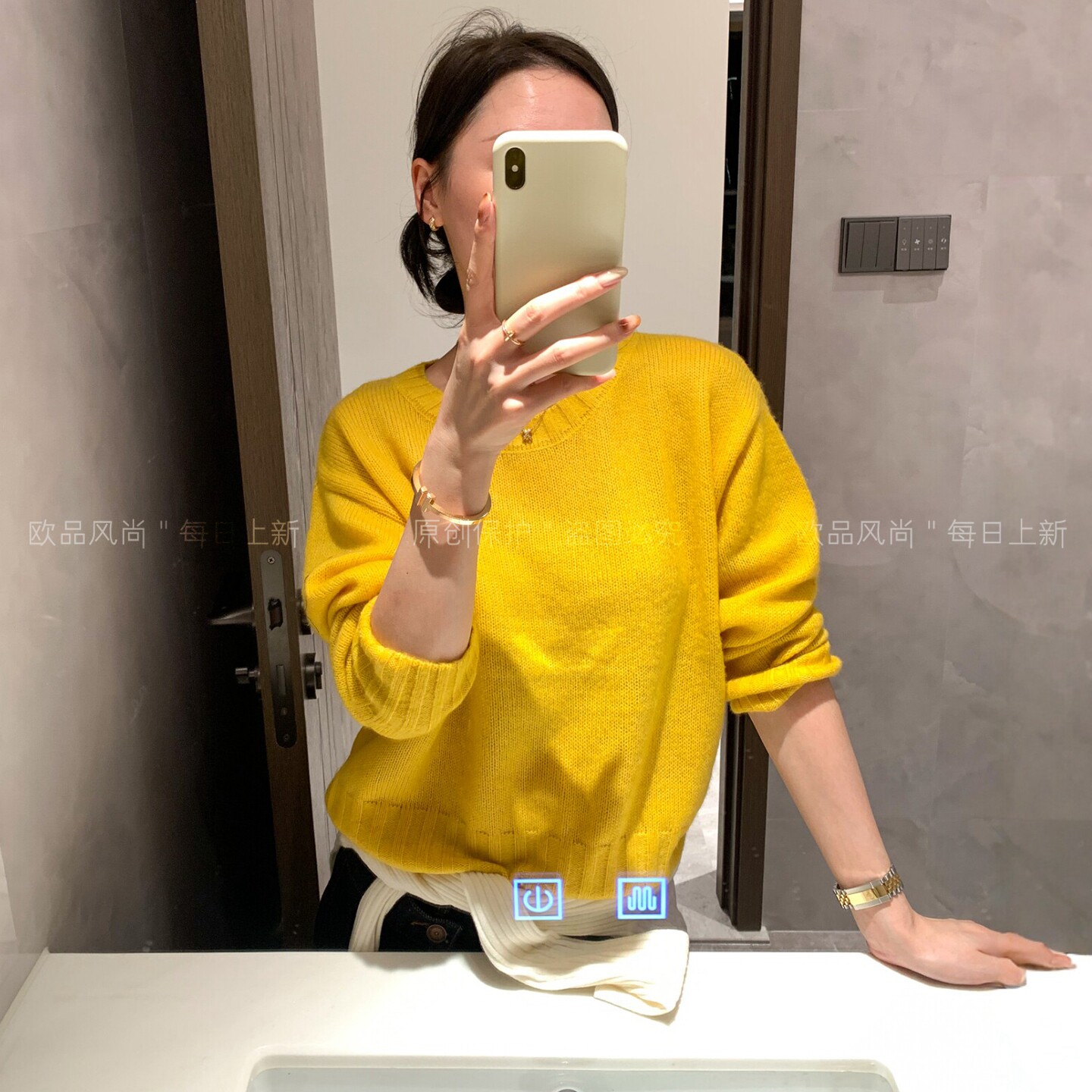 糖果色绵羊毛针织衫女欧洲站上衣