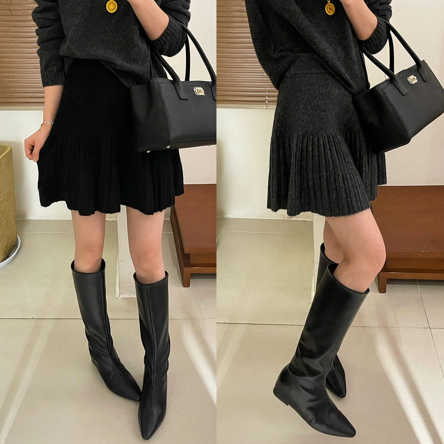 复古A字羊绒针织半身裙女欧洲站2025冬装新款欧货女装百褶短裙潮,女装/女士精品,半身裙,淘宝优惠券,粉丝福利购,淘宝优惠卷