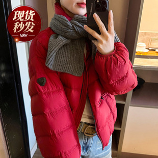 200克立领面包羽绒服女欧洲站2025冬装新款欧货女装时尚短外套潮