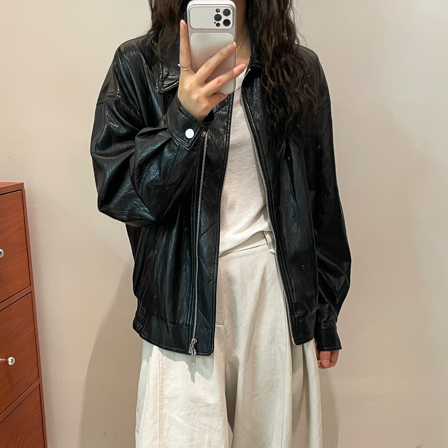 POLO领蛋白皮PU皮衣外套女欧洲站