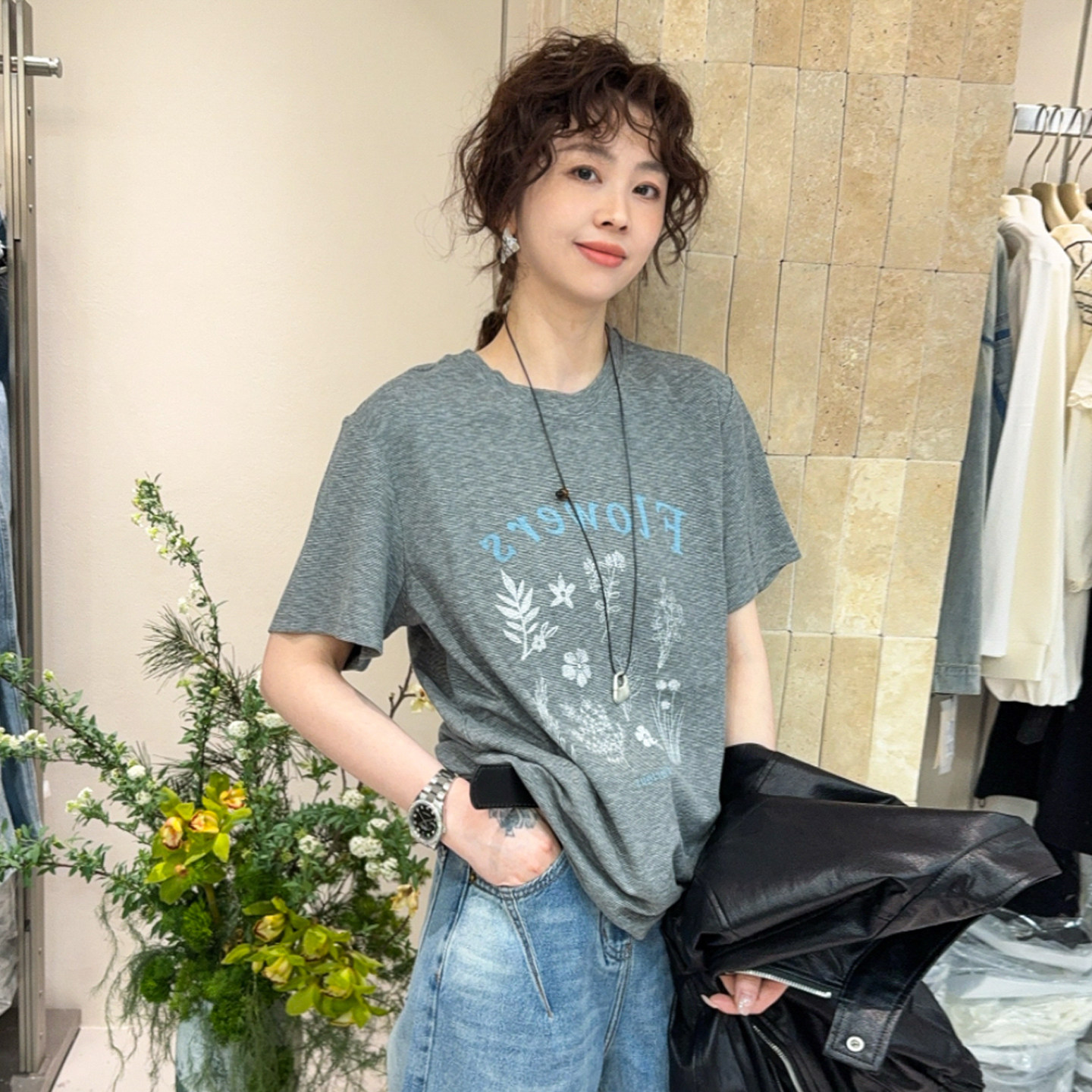 字母印花休闲短袖T恤女欧洲站2026春装新款欧货女装洋气打底衫潮