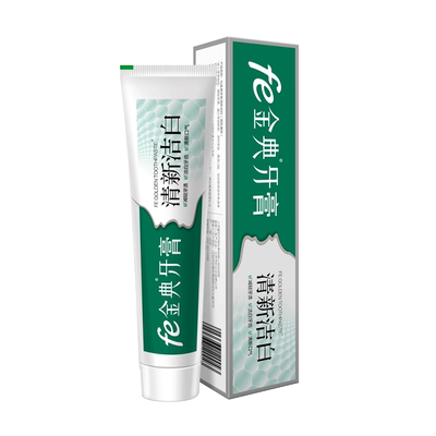 fe金典炫白溶菌除渍120克牙膏