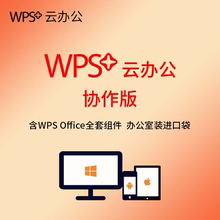 WPS金山WPS+协作版 office 符合企业正版化/协作办公3套起
