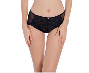 雅芝丽P2532性感透气纯色蕾丝包臀中腰纯棉里档内 1条19两条29
