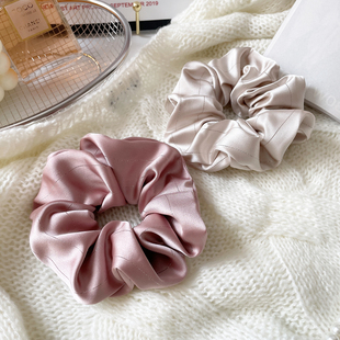 温柔气质大肠发圈女2025新款 复古发饰发绳韩国绸缎头饰 高级感法式