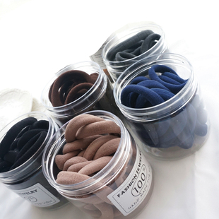 桃子柚高弹力发绳橡皮筋基础马尾发圈头绳扎头发韩国发饰韩版 20条