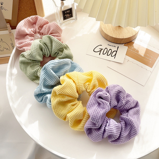 春夏新款 发饰复古甜美大肠圈ins发圈大号发绳头饰头绳皮筋发扎女