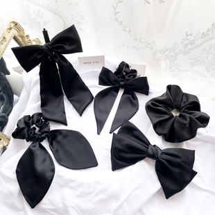 原创发饰法式 复古高级头饰蝴蝶结发夹发圈大肠圈头绳发绳发卡顶夹