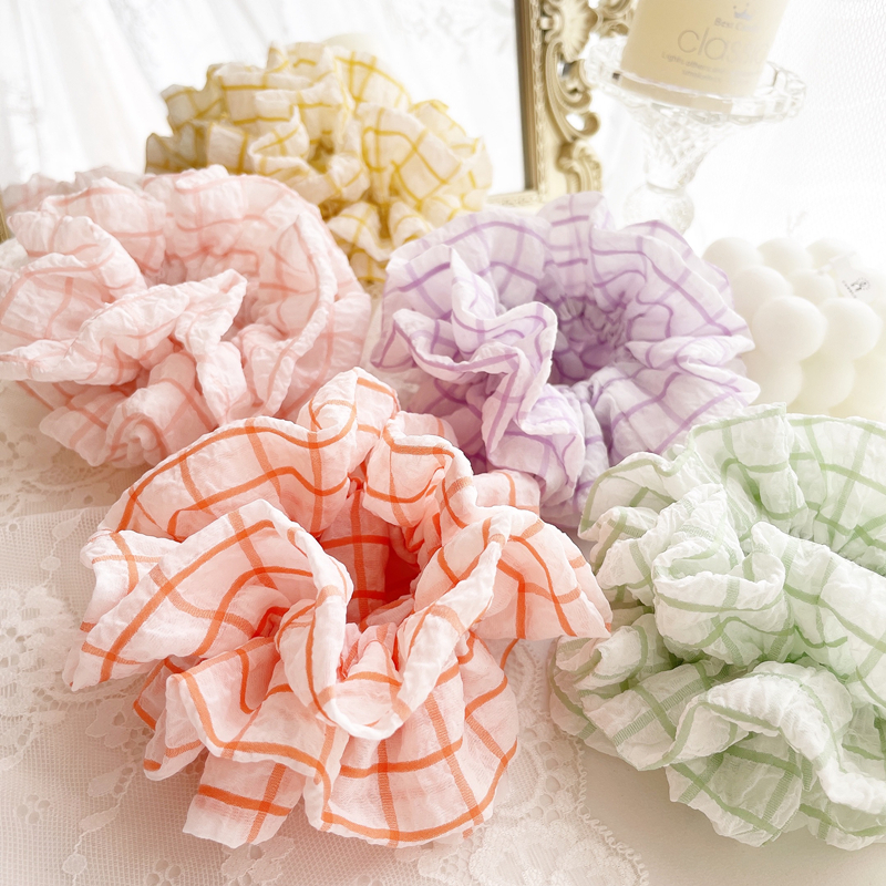 桃子柚发绳雪纺甜美超大发圈包邮