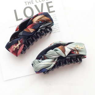 原创发抓夹女新款 复古发饰 后脑勺大号盘发夹头饰鲨鱼夹高级感法式