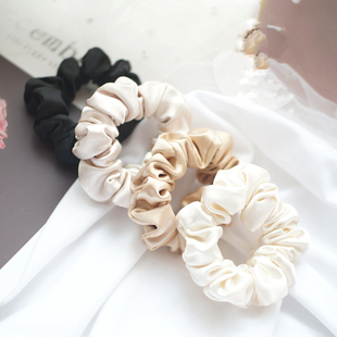 ins法式 浪漫复古中号小肠圈发圈chic发饰发绳韩国温暖绸缎OL头花