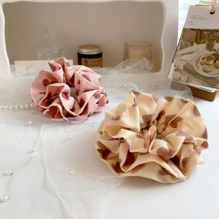 森系少女发饰复古爱心大肠圈三层发圈女皮筋扎头发绳高弹丸子头饰