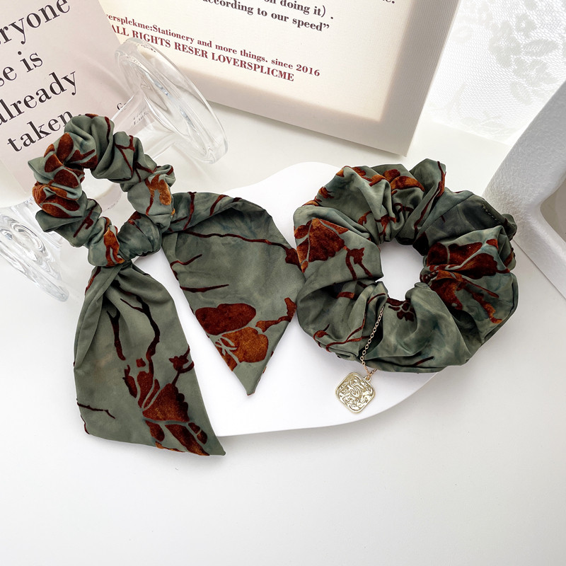 原创新中式丝绒吊坠大肠圈飘带发饰头绳女高级感气质发圈2024新款,饰品/流行首饰/时尚饰品新,发饰,淘宝优惠券,粉丝福利购,淘宝优惠卷