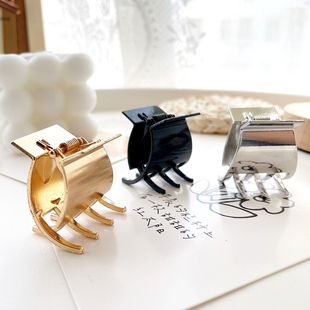 质感金属发抓夹网红高马尾神器小号金色鲨鱼夹固定发卡子发饰品女